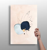 Line Art Shapes V6 Aluminum Print.